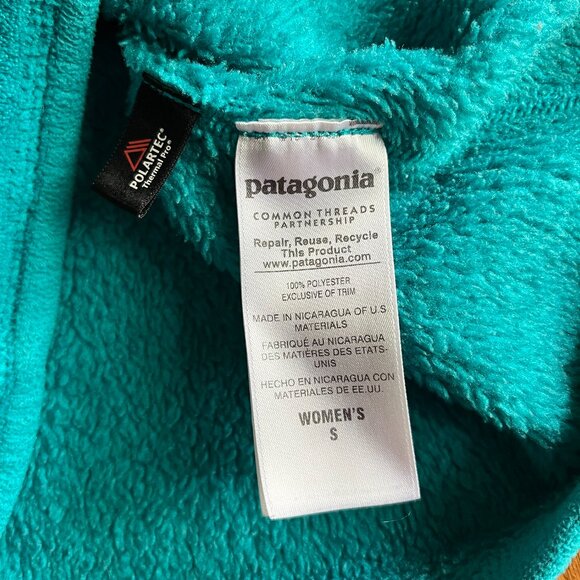 Patagonia green Re-Tool fleece pullover S - Picture 7 of 9